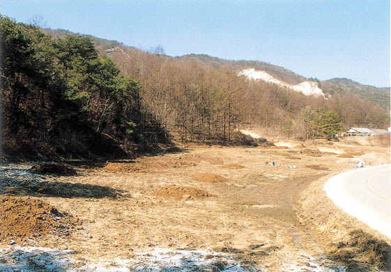 중암리 고려청자요지 전경 이미지