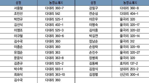 흥천면 화훼농장 현황 이미지