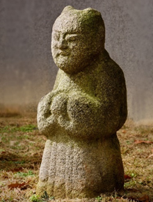 Little Boy Stone Statue